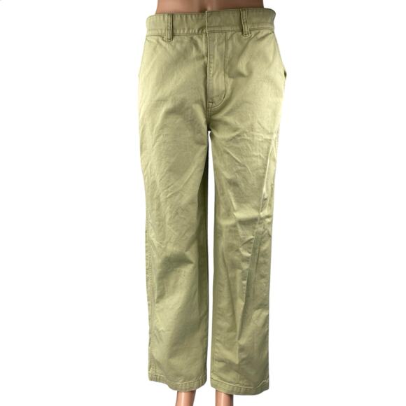 Madewell Women's Green High Rise Straight Wide Leg Trousers Denim Jeans Pants 26 - Picture 1 of 5